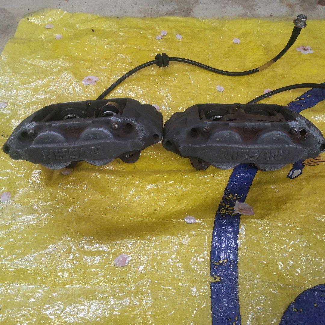 日産 純正 4ポッドブレーキキャリパー 過去にOHありシルビア対抗キャリパー