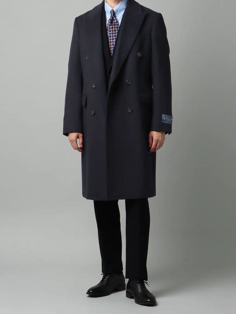 SS】ユニバーサルランゲージ／FUMIYA HIRANO／ダブルチェスターコート