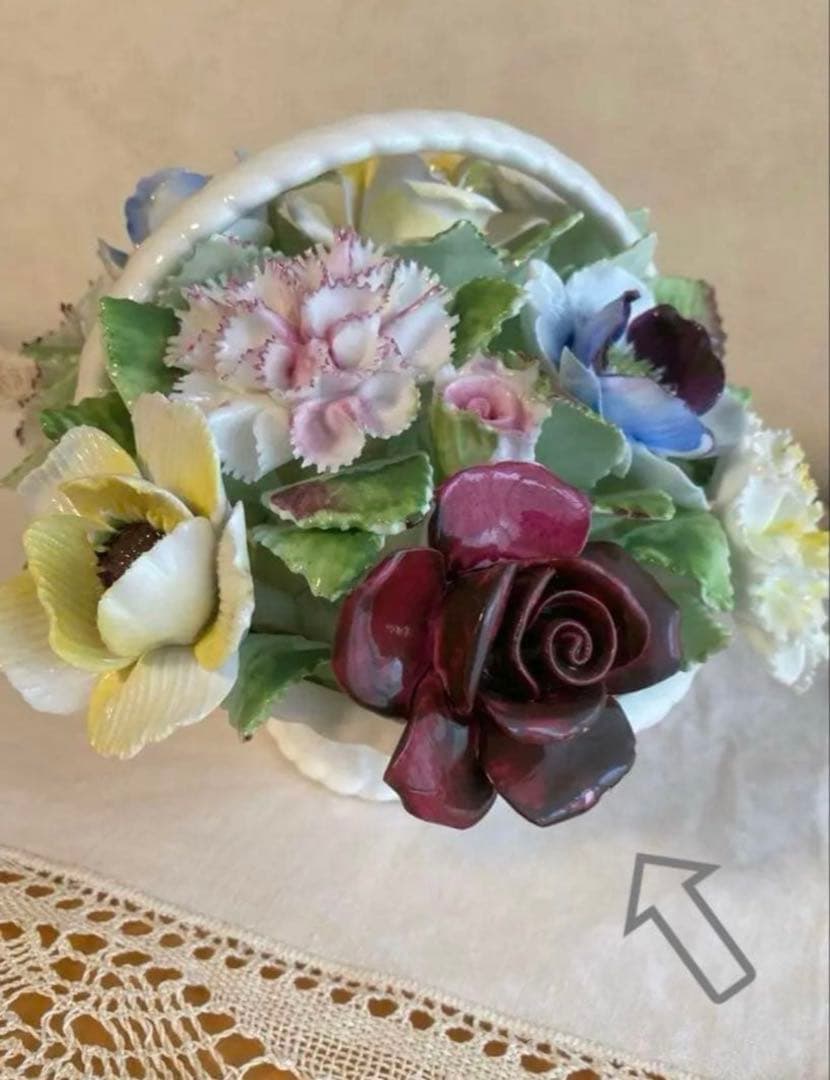   ロイヤルドルトン　陶花　飾り物　置物