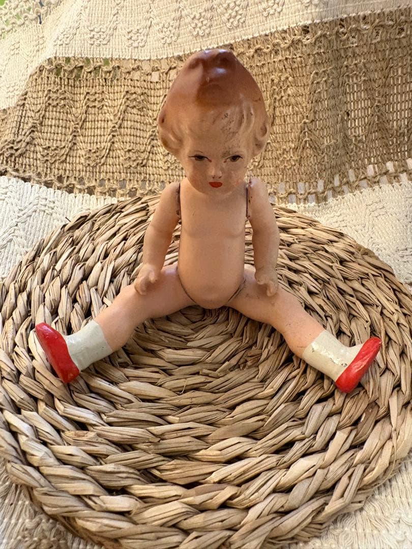 ドイツ　ECW社　アンティークドール