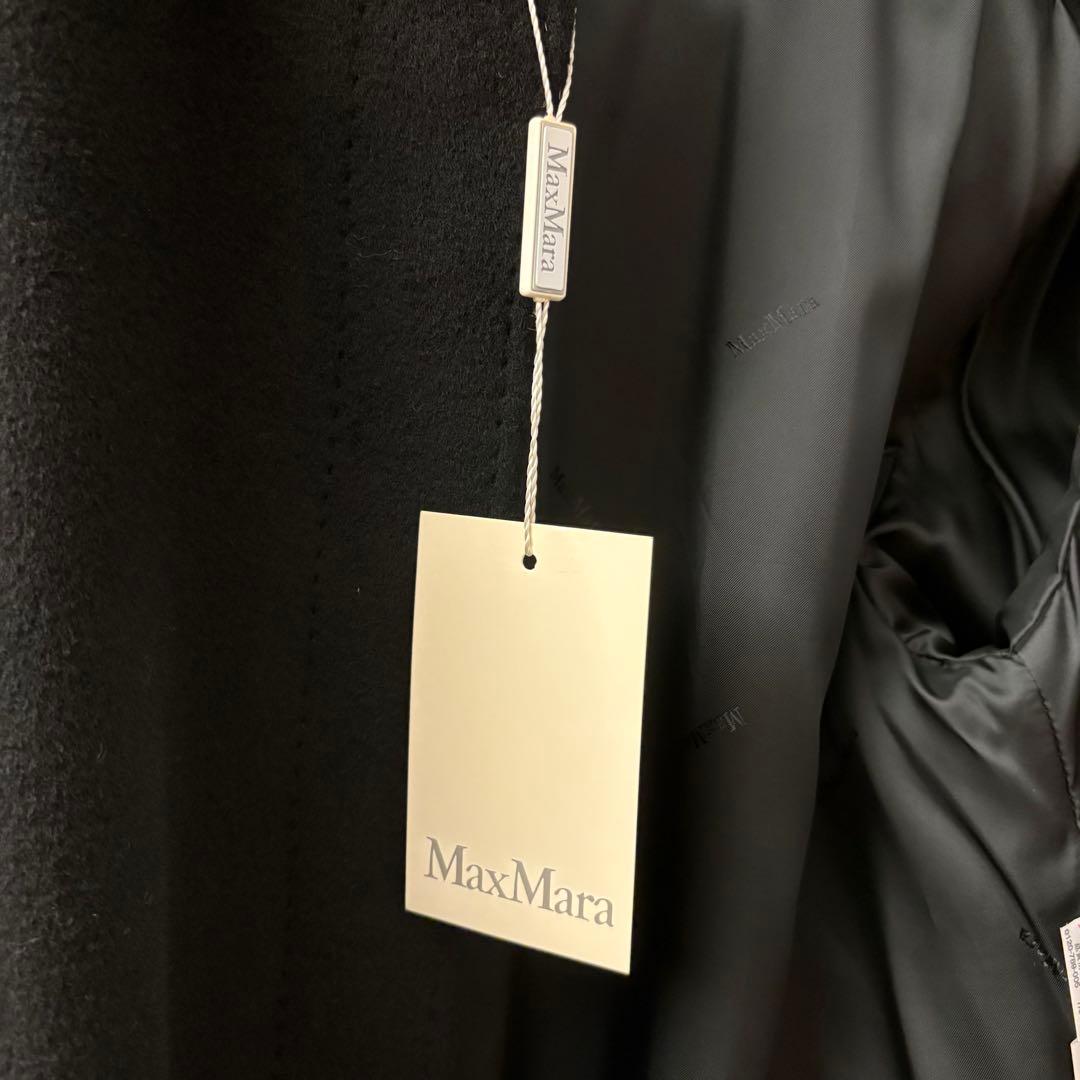 か*ゆ様 未使用タグ付◎MaxMara 白タグ マキシ丈コート カシミヤ混 ステ