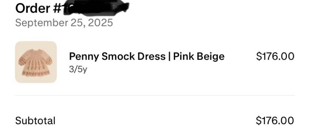 ワンピース Apolina Penny Smock Dress 3-5Y