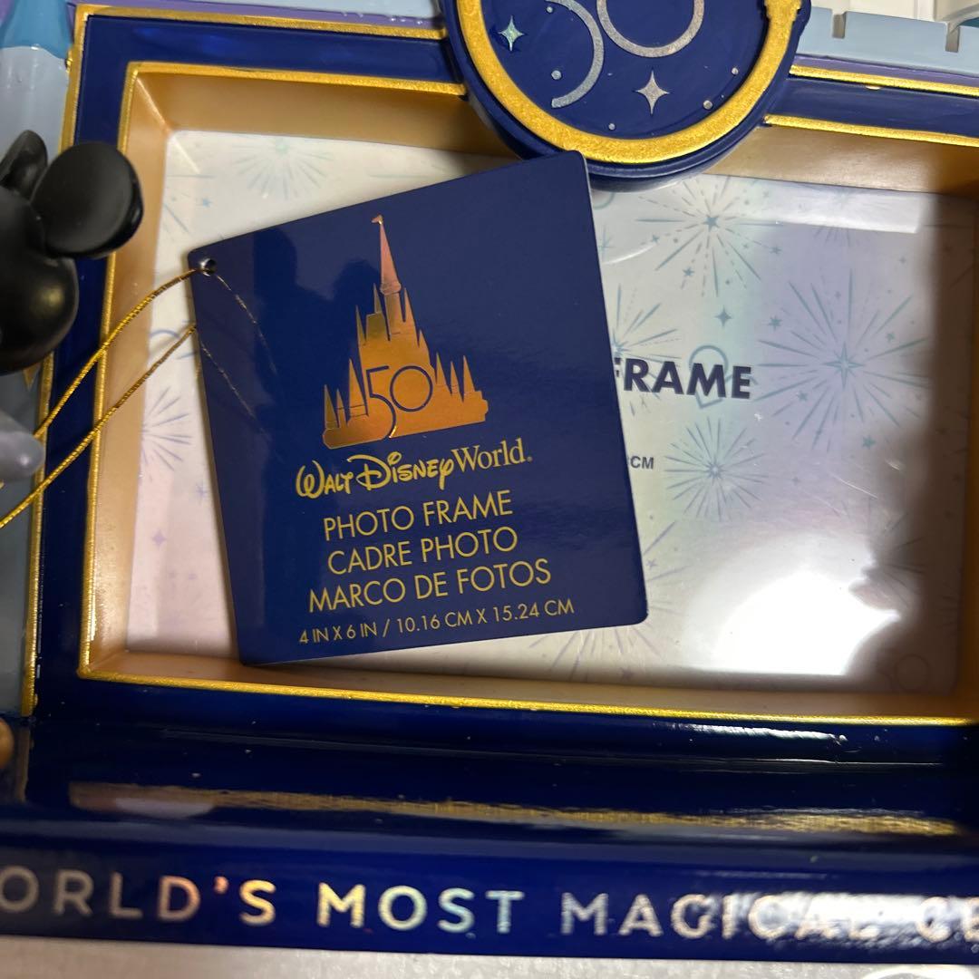 ディズニー　ミッキー&ミニー　50周年フォトフレーム　新品