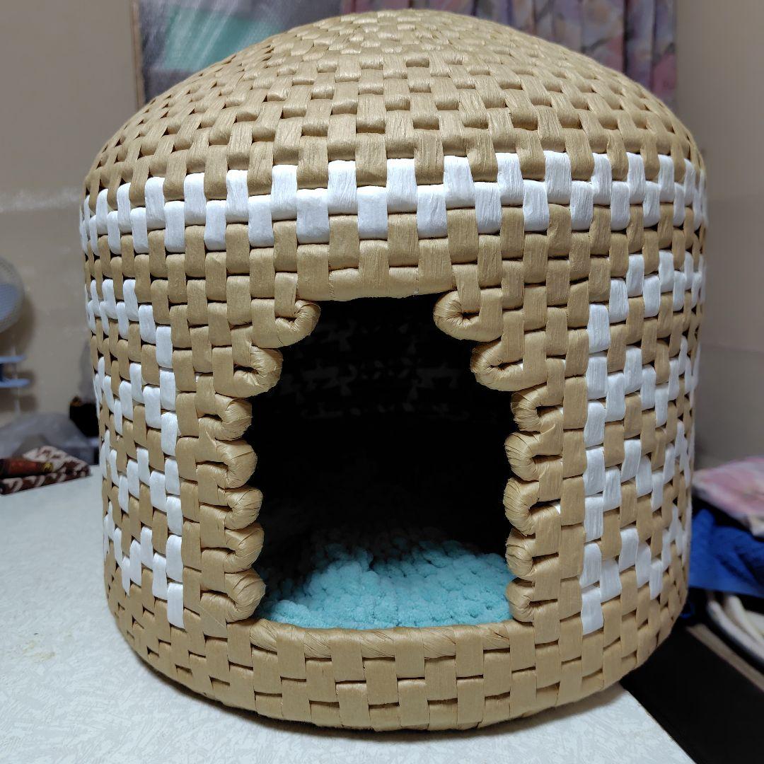紙製　猫ちぐら　キャットハウス