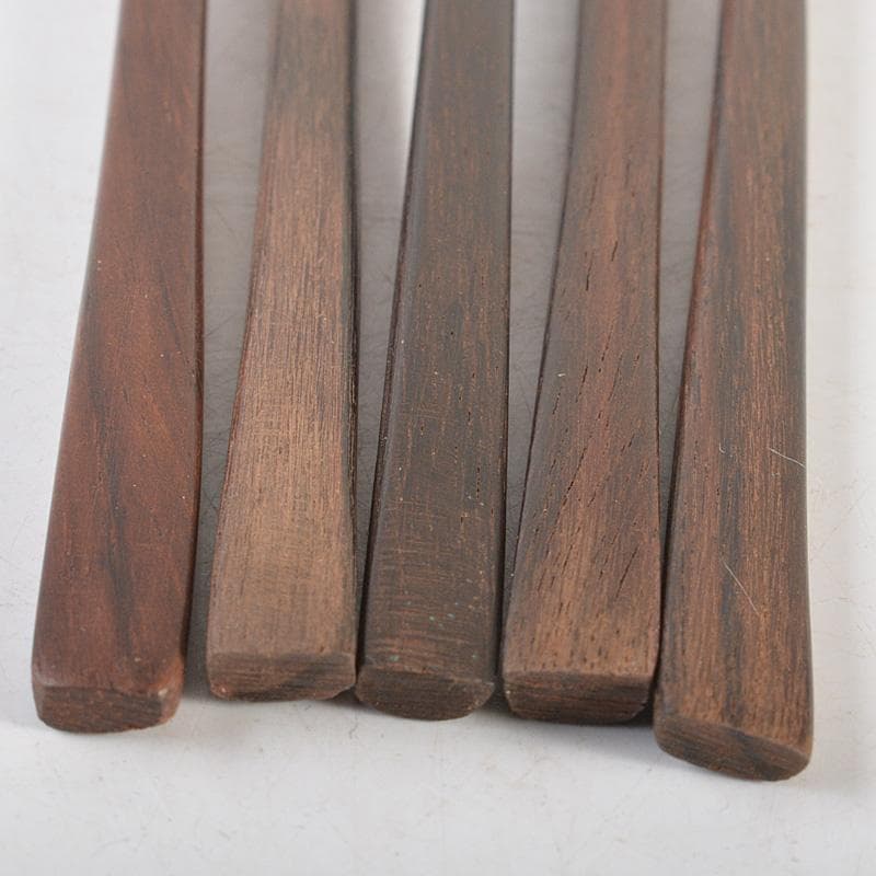 茶道具　黒柿製　茶杓　5点まとめて　箱付　N　6403