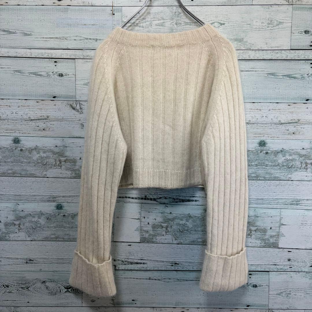 ☆ほぼ未使用☆24年モデル　ノーブル　YAK/ヤク ワイドリブニットプルオーバー