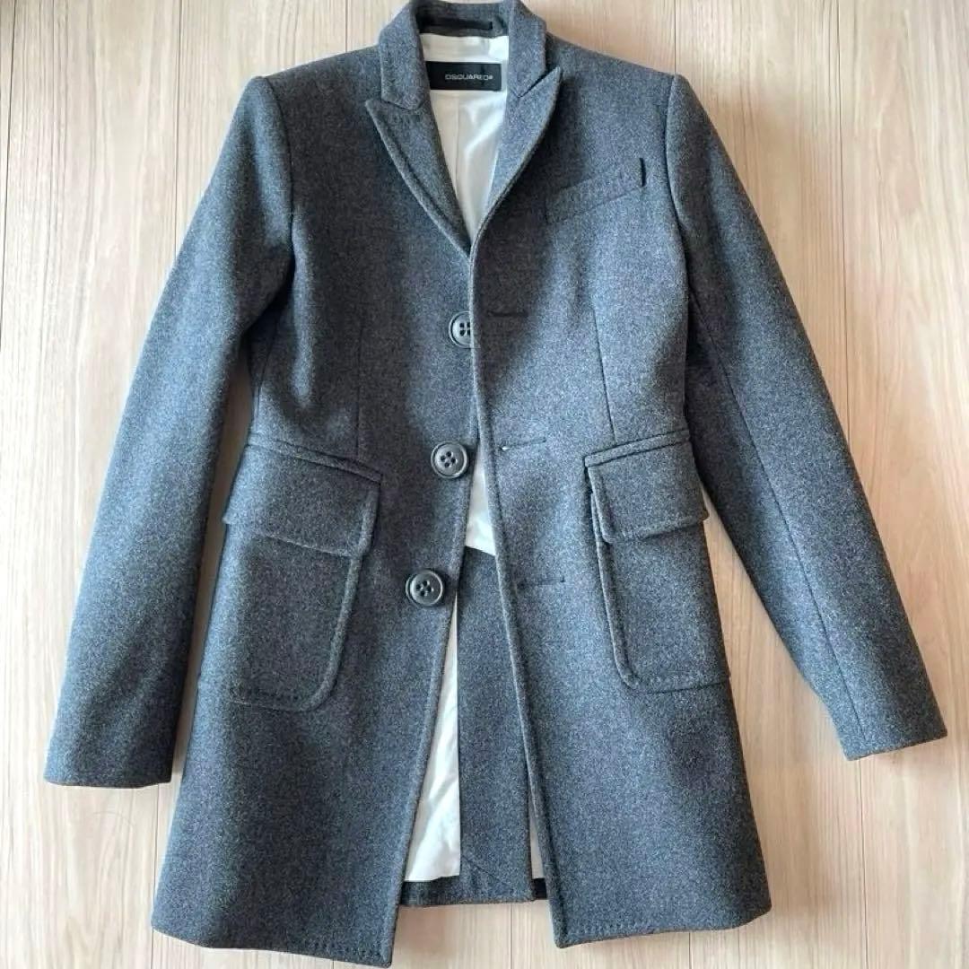 DSQUARED2 ディースクエアード　ウールコート　トップス　38（ L相当）