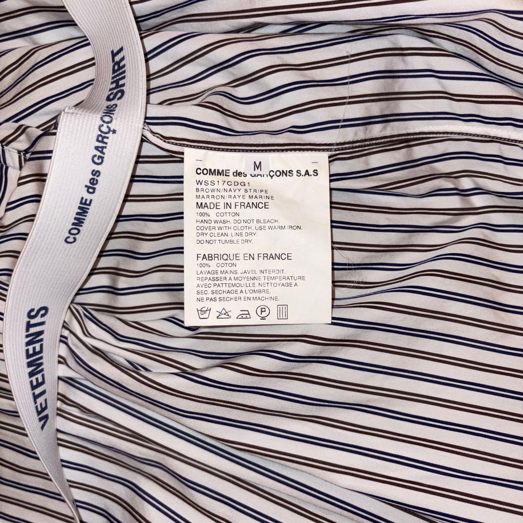 COMMEdesGARCONS VETEMENTS シャツ ストライプ