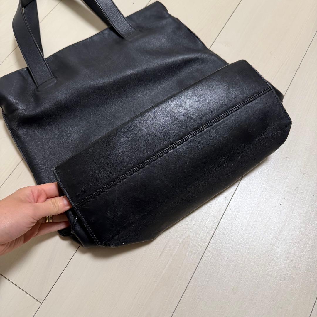 E*♡様 LOEWE ブラック レザートートバッグ