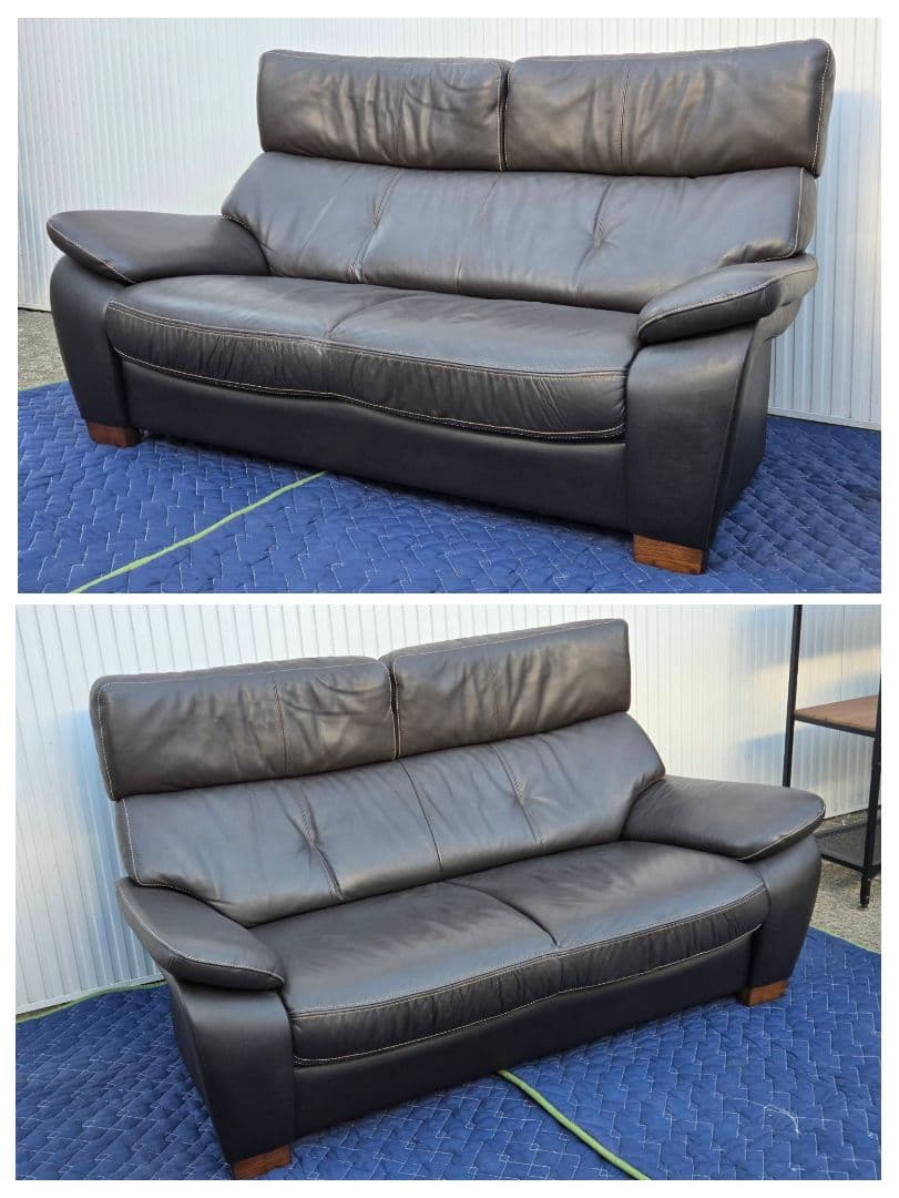 ◆送料込◆カリモク本革2.5人掛ソファ ZT7312 幅168cm直接お渡し歓迎