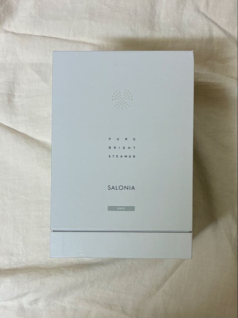 SALONIA サロニア　ピュアブライト 美顔器 フェイススチーマー グレー