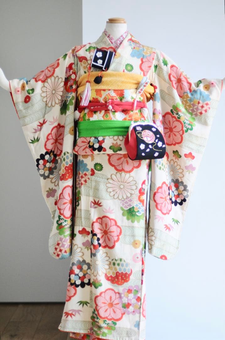 七五三 アンティーク 正絹 フルセット