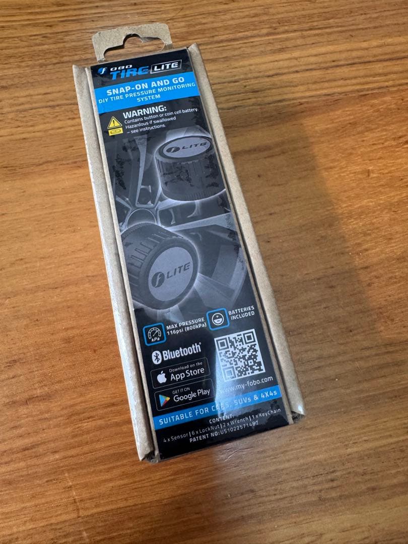 FOBO TIRE LITE 空気圧センサー TPMS スマホ対応