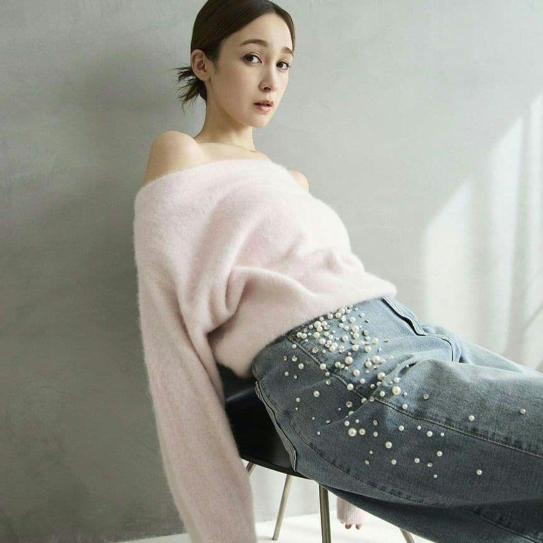 新品タグ付　フォックスカシミアオフショルニット　FRAY I.D