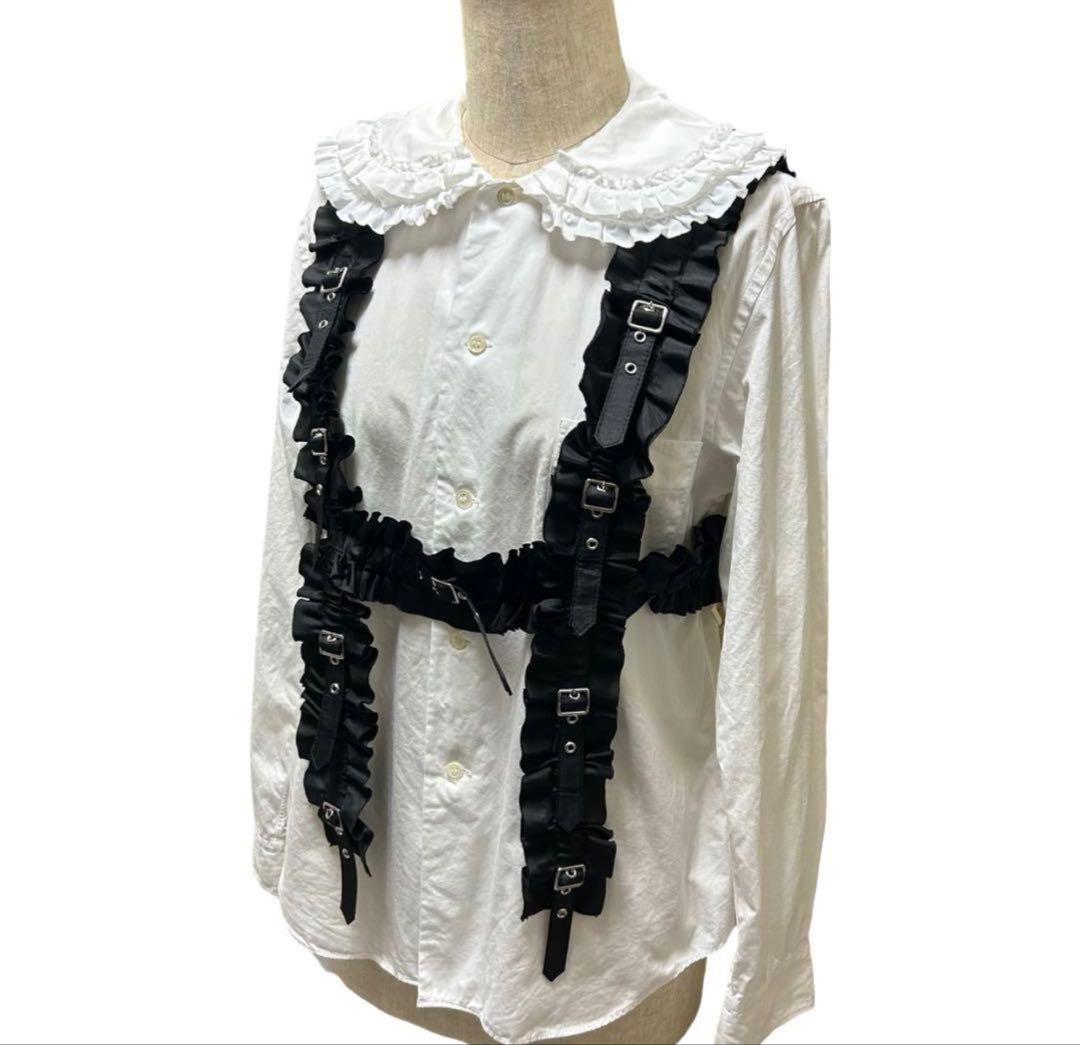 ふふふふ　AD2023 フリルベルトハーネス リボン 黒
