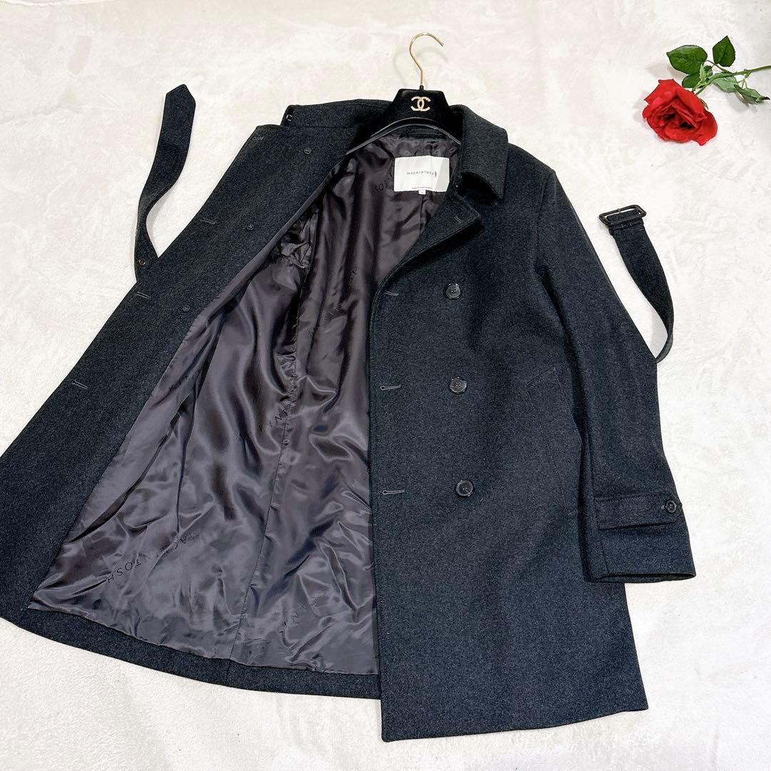 未使用✨　マッキントッシュ　モンクトン　トレンチコート　ウール　ダークグレー