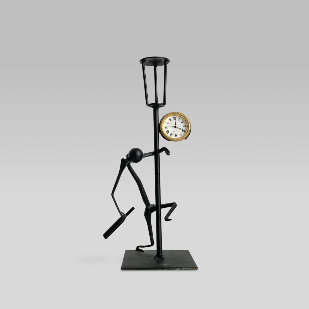 1980s ヴィンテージ【ピクトグラム】アートデザイン 置き時計 クロック