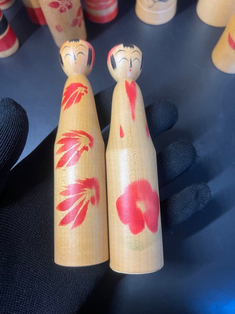 伝統こけし16本まとめ売り 戦前小野寺重一煤孫実太郎他 東北ロット 郷土玩具