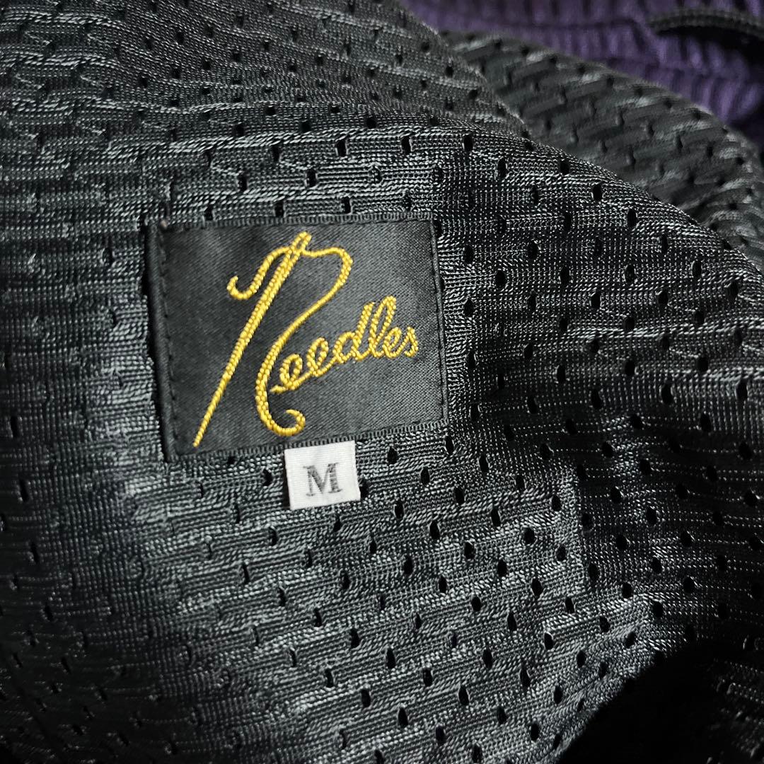 Needles ネイビー/レッド ストライプパンツ M