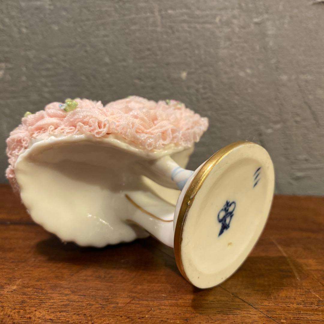 アンティーク ドイツ バレリーナ 陶器フィギュリン 置物 コレクション