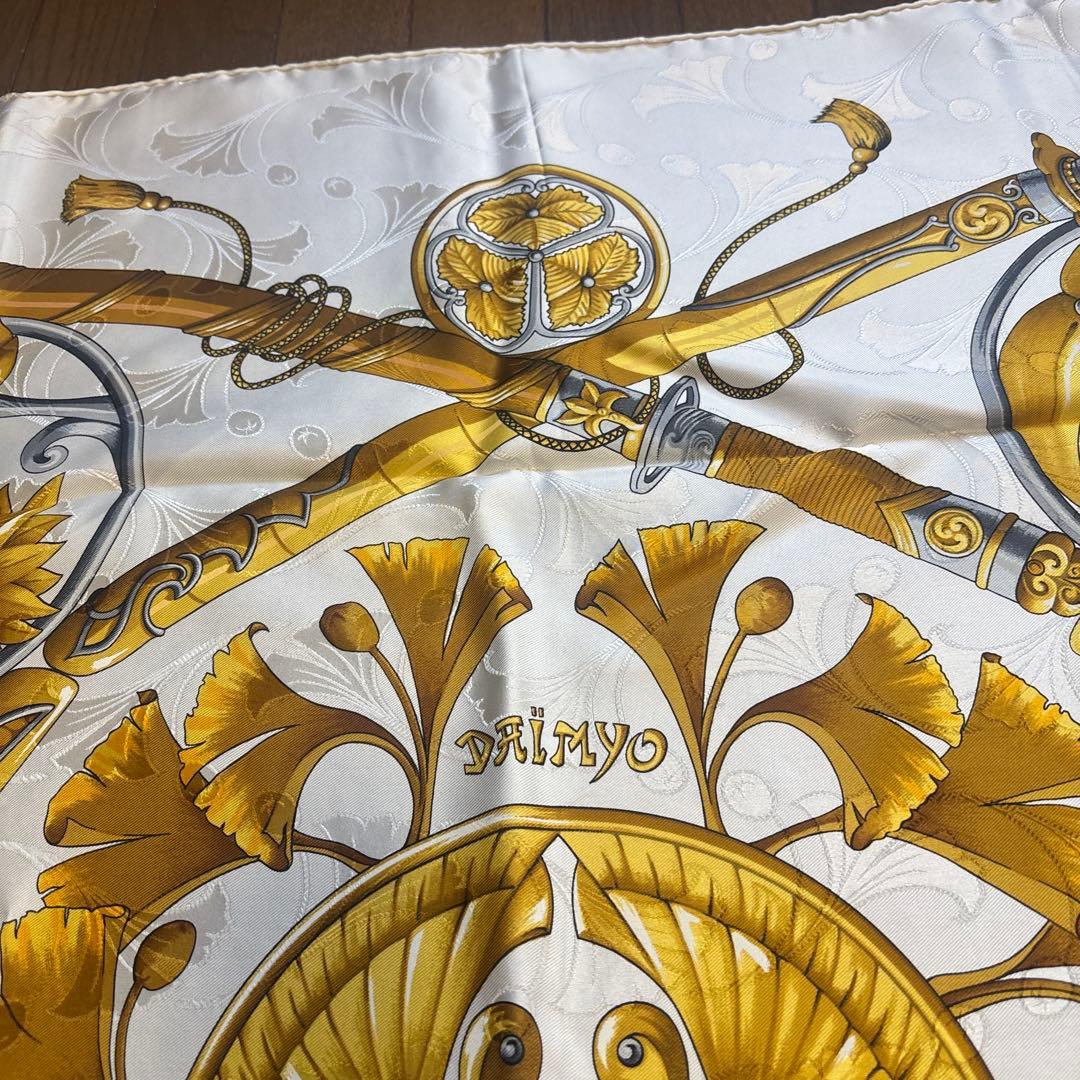 専用　美品HERMES カレ90 DAIMYO 日出る国の皇子スカーフ箱付