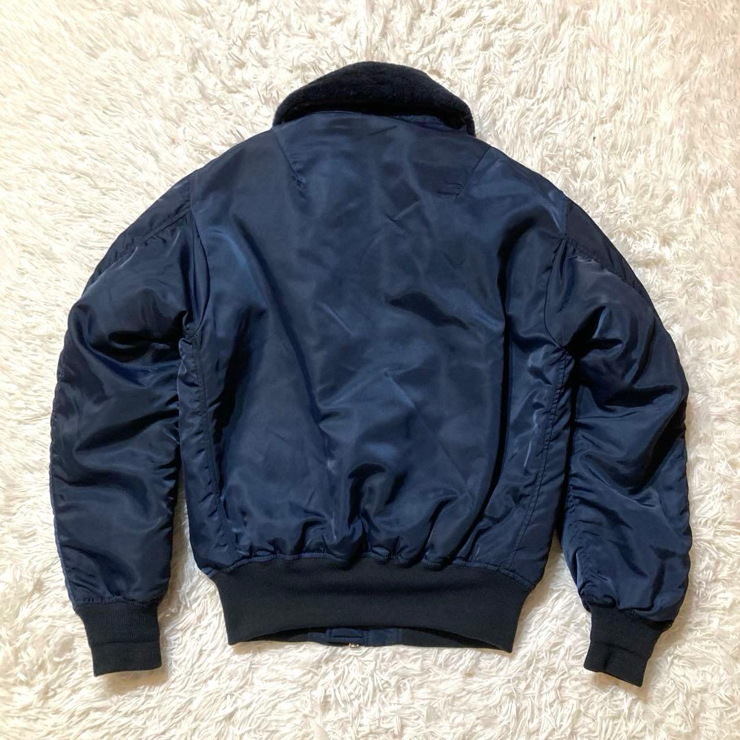 【人気・希少XL】HOUSTON B-15C ネイビー × ネイビームートン