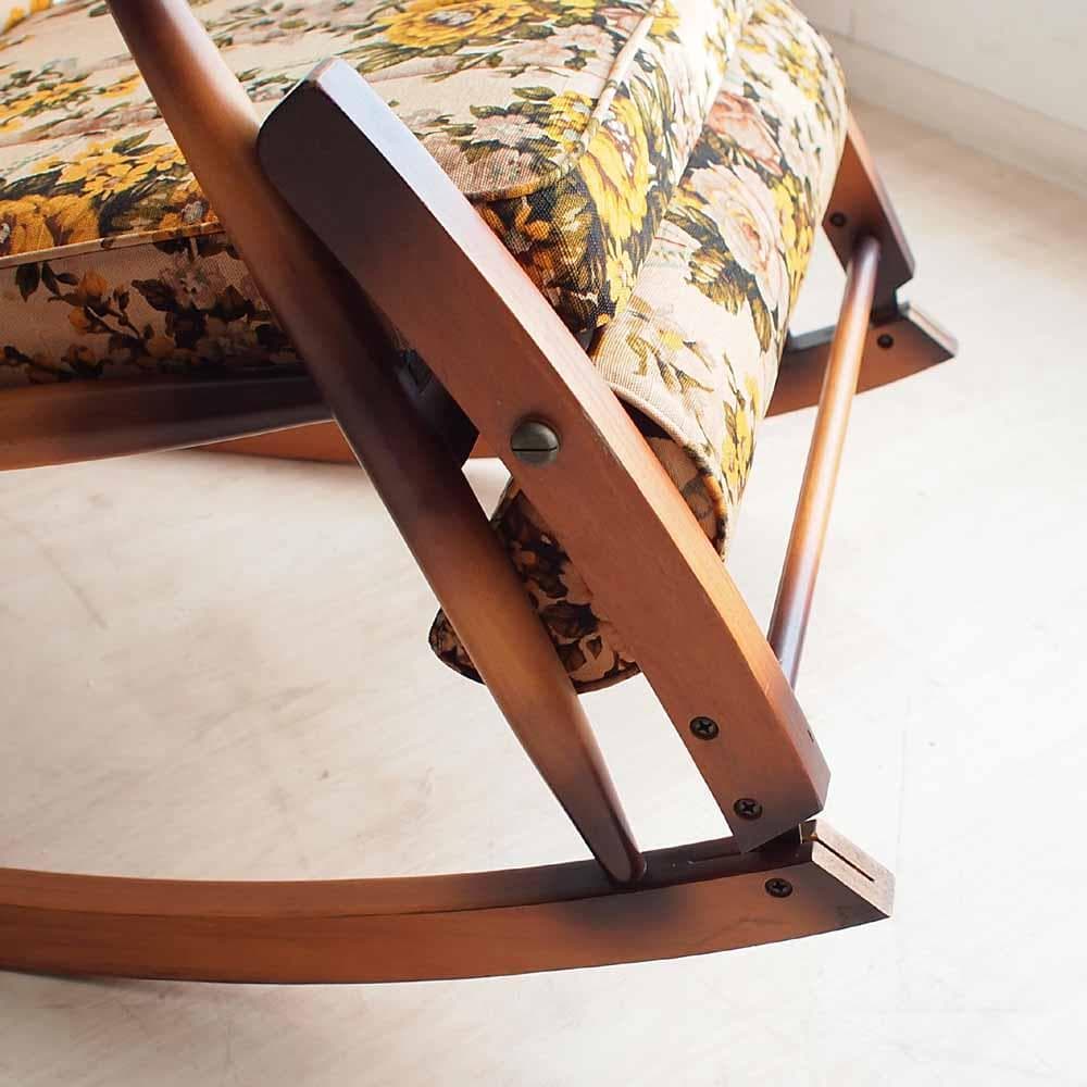 MIKAWA ロッキングチェア オットマン レトロ ビンテージ ZR24161