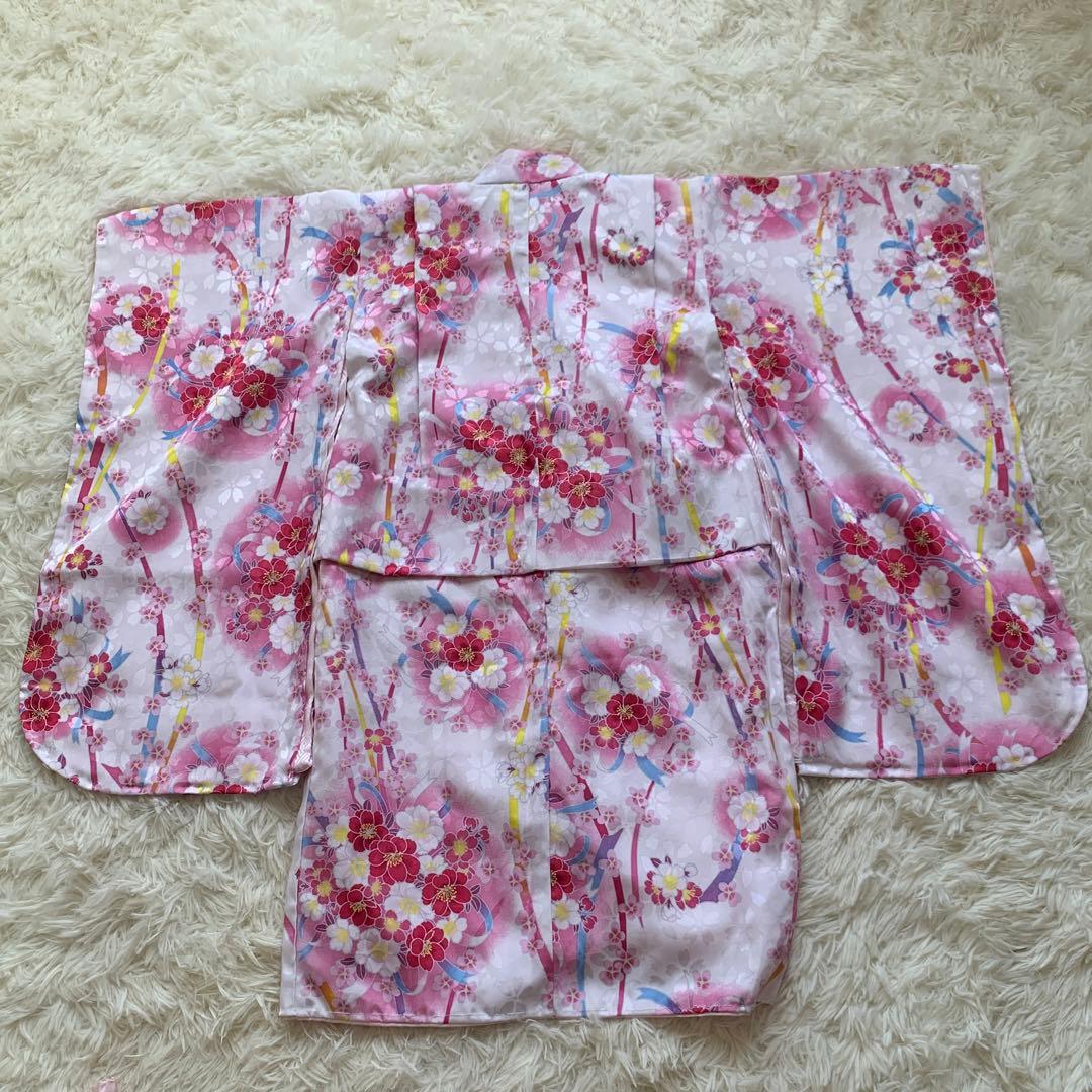 美品　七五三　三歳　被布セット✰ リョウコキクチ　ピンク　リアルファー襟