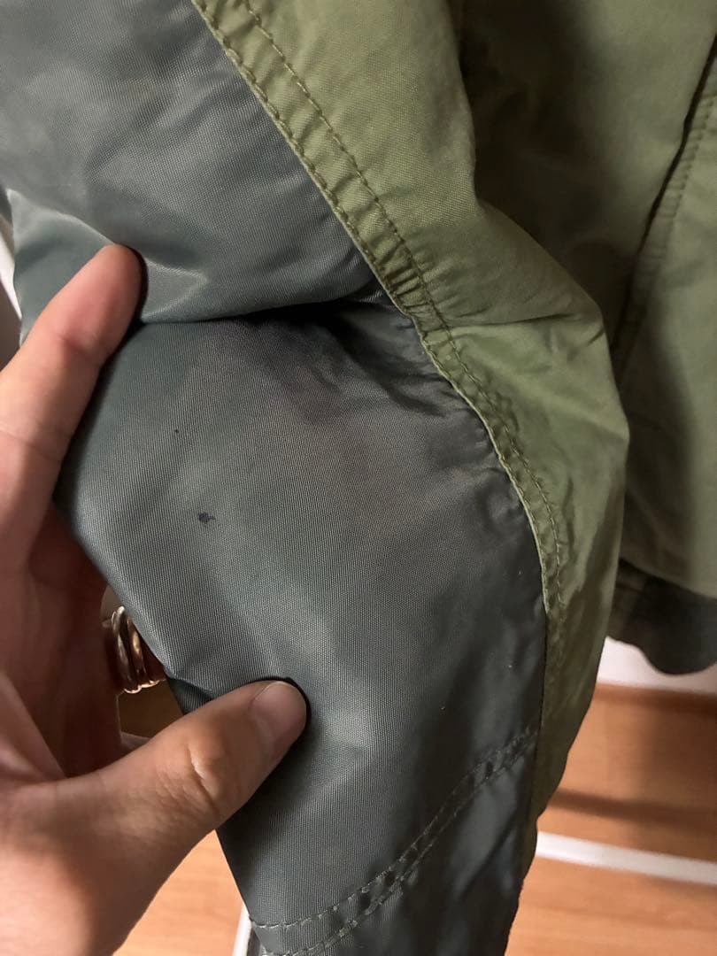 HELMUT LANG MA-1 N-2B ペンキ ペイント ファージャケット