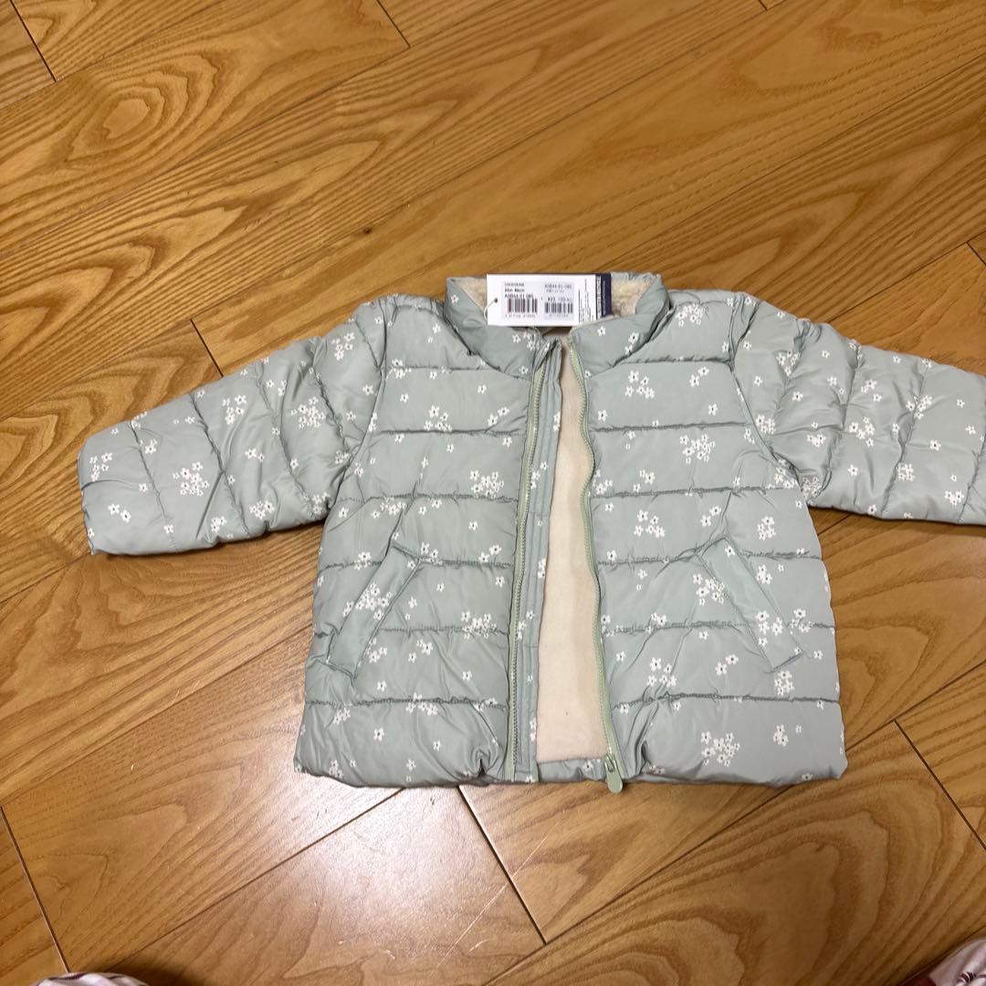 新品未使用⭐︎プチバトー⭐︎花柄中綿入りアウター⭐︎86cm⭐︎