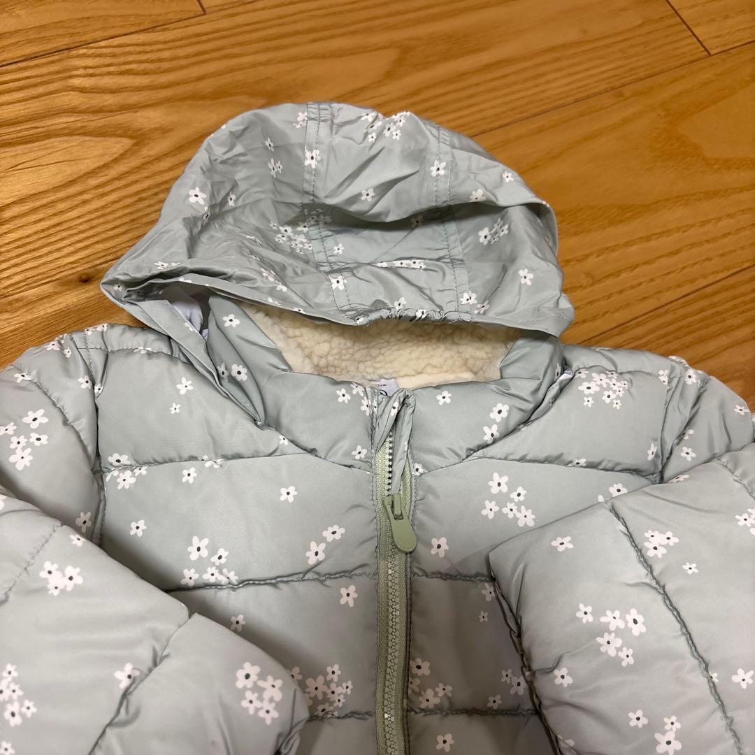 新品未使用⭐︎プチバトー⭐︎花柄中綿入りアウター⭐︎86cm⭐︎