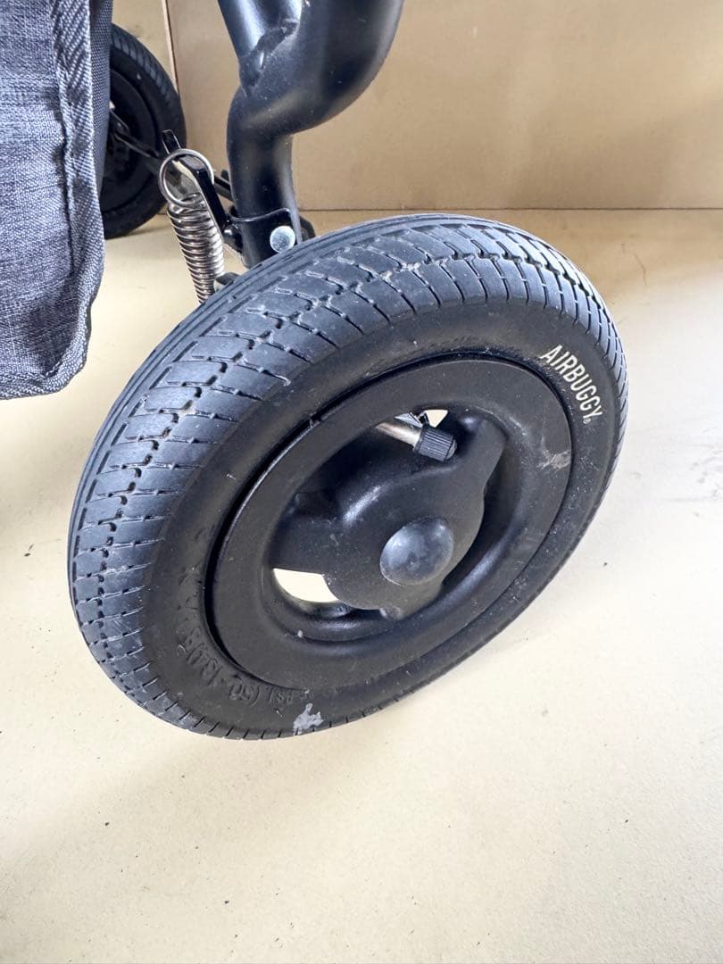 エアバギー ココ ダブル 双子用 ベビーカー グレー 空気入れ付き