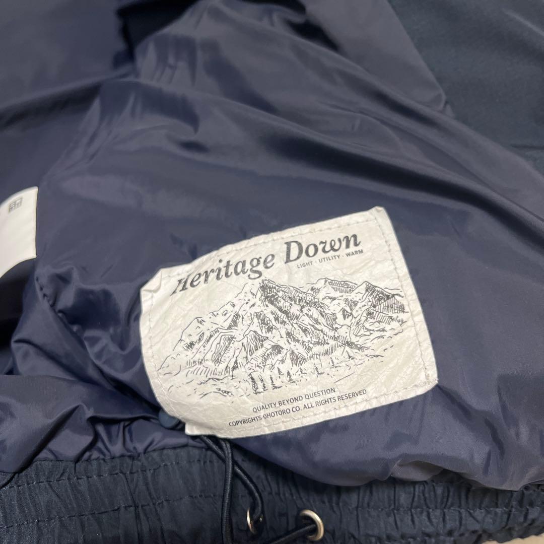 OHOTORO ダウン ネイビー Sサイズ