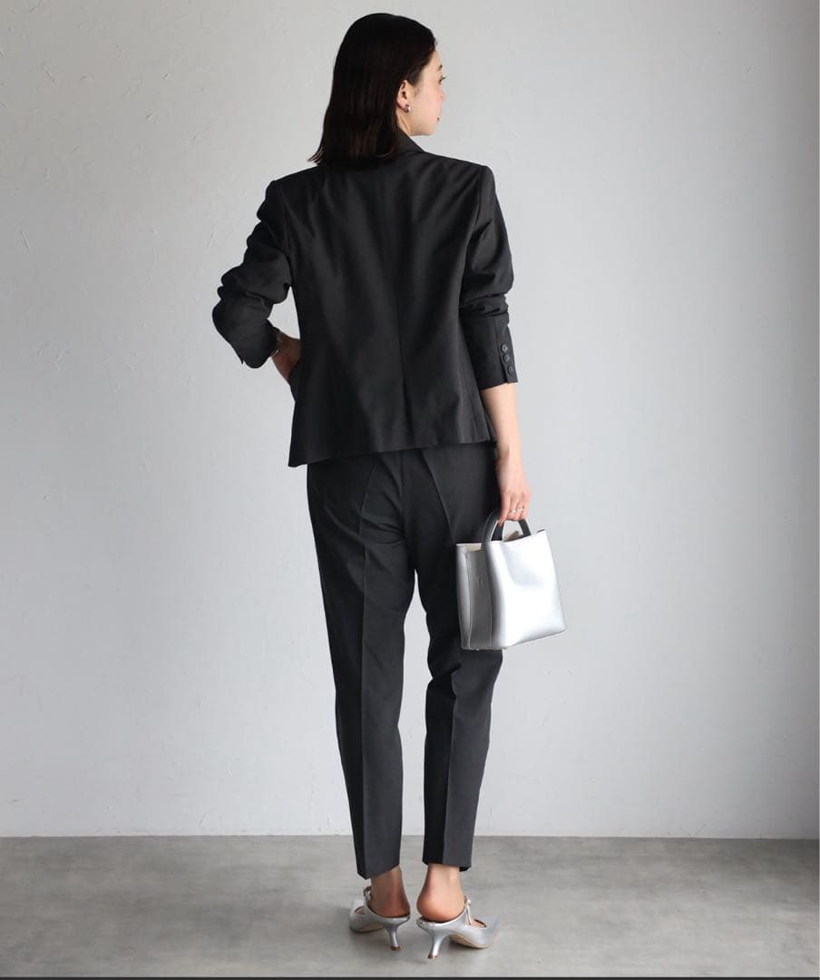 RIRIYANO洗える3点セットスーツ ジャケット+フレアスカート+パンツ15号