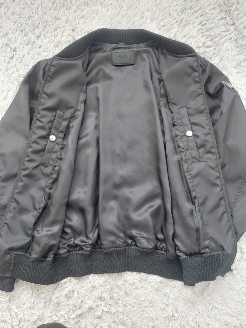PRADAプラダ ブルゾン ボンバージャケット SGH038 MA1 サイズ52