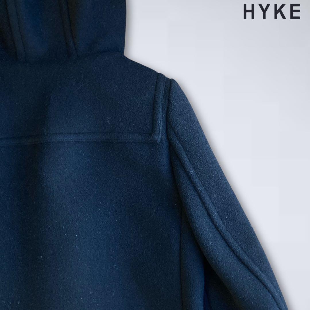 HYKE ダッフルコート　ブラック　サイズ2