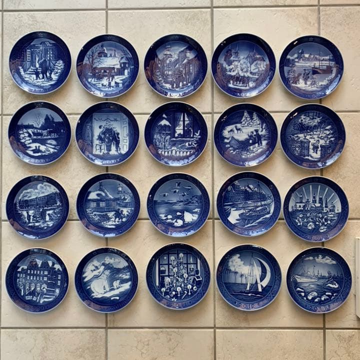 【GW大幅値下げ】ロイヤルコペンハーゲン イヤープレート 21枚セット