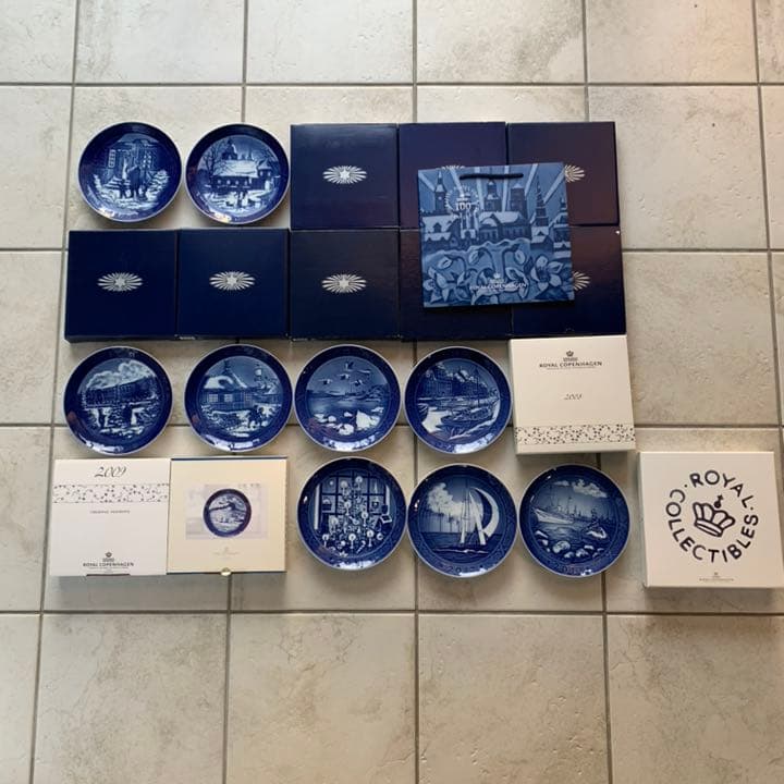 【GW大幅値下げ】ロイヤルコペンハーゲン イヤープレート 21枚セット