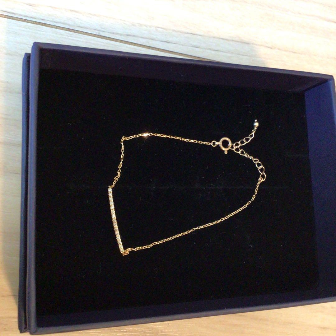 フェスタリア　10K イエローゴールド　ダイヤモンド　ブレスレット　白石麻衣