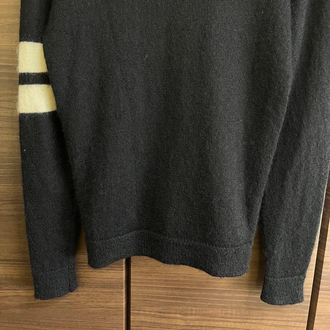 まとめ　00s フレッドペリー モヘア混 カーディガン 月桂樹 S ブラック