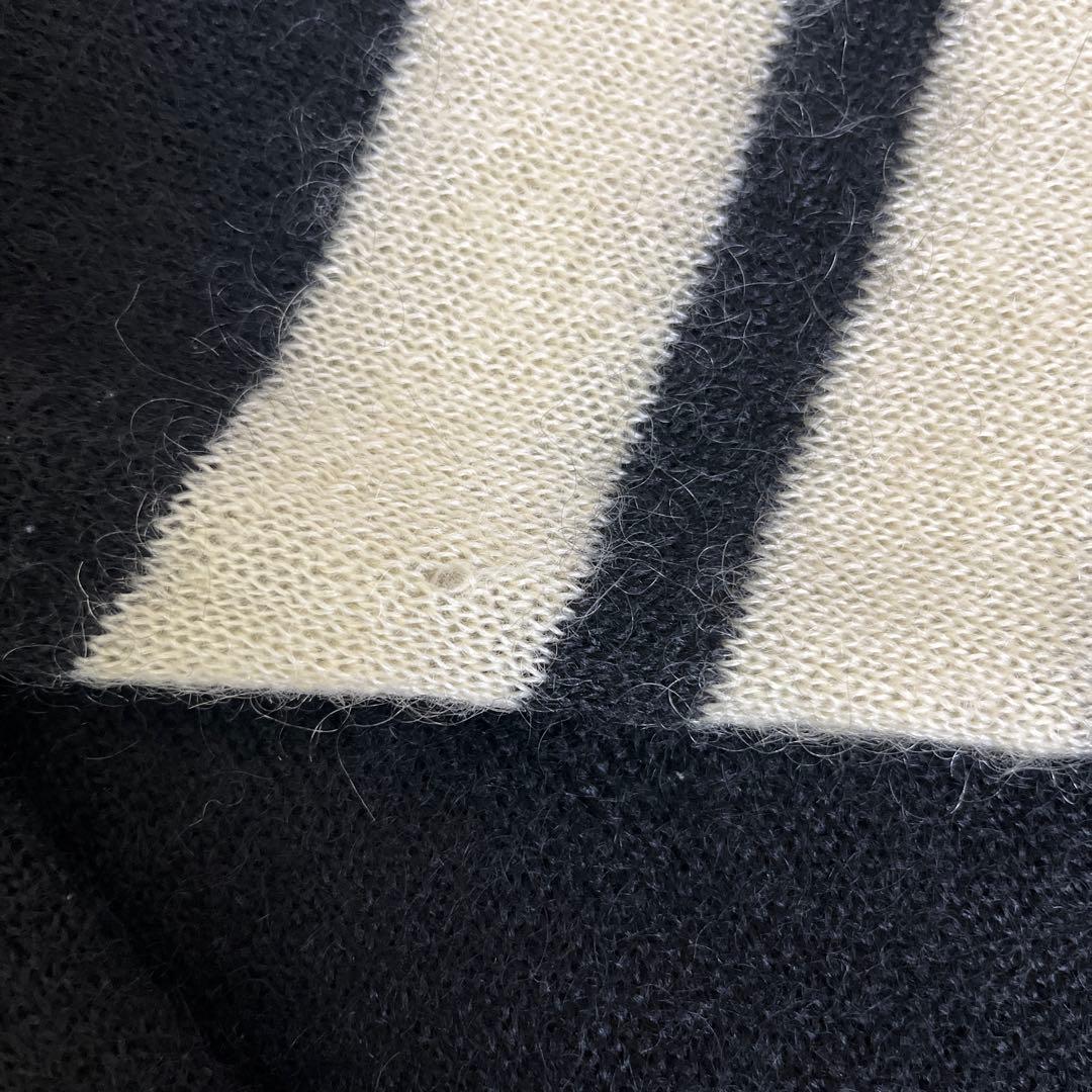 まとめ　00s フレッドペリー モヘア混 カーディガン 月桂樹 S ブラック