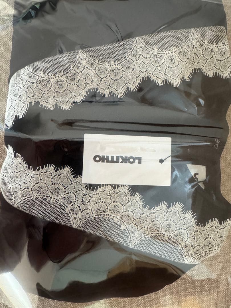 LOKITHO(ロキト) LACED V NECK TUNIC DRESS