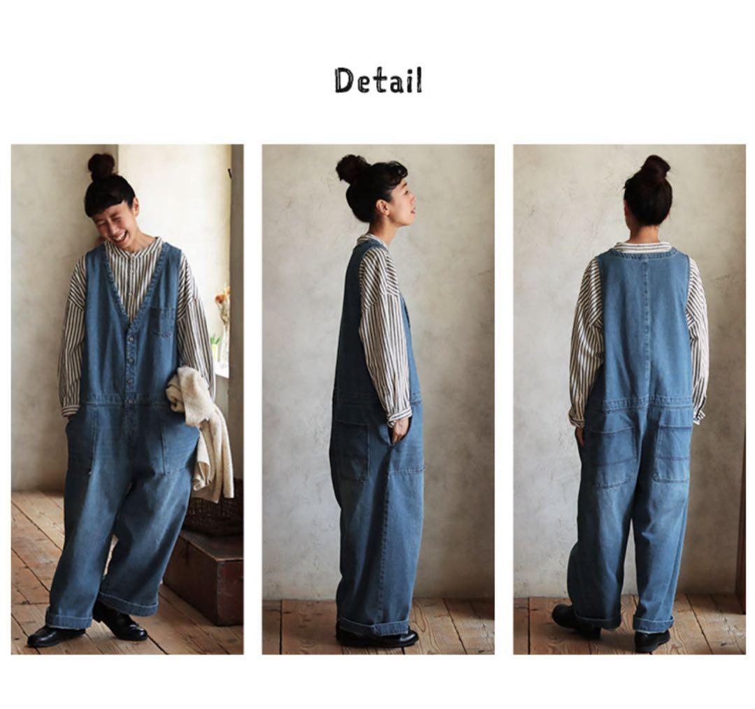 【タカポコ】ソウルベリー　店長のデニムなサロペット　3L