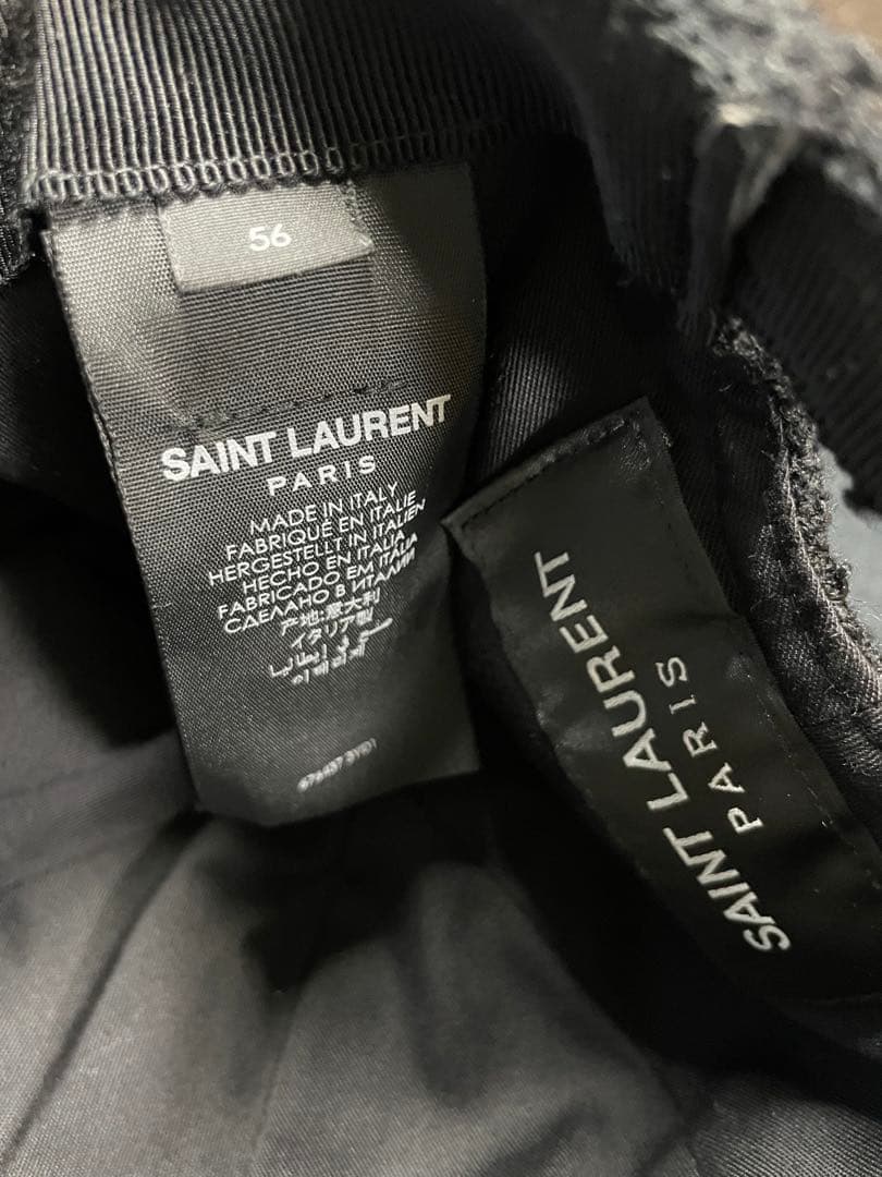 SAINT LAURENT SLロゴ ベースボールキャップ サイズ56