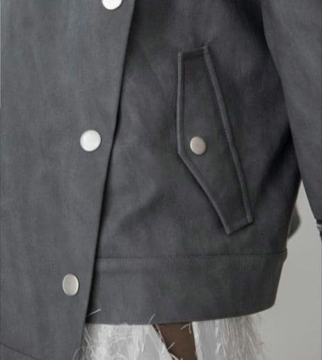 【新品】VACANCY　アシンメトリーヴィガンレザー2wayライダースジャケット