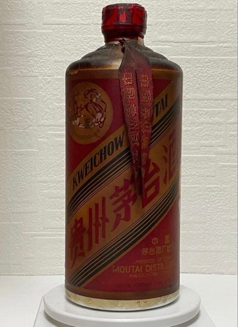 貴州茅台酒 1980年 天女ラベル マオタイ酒 53度 未開栓 重さ1038g