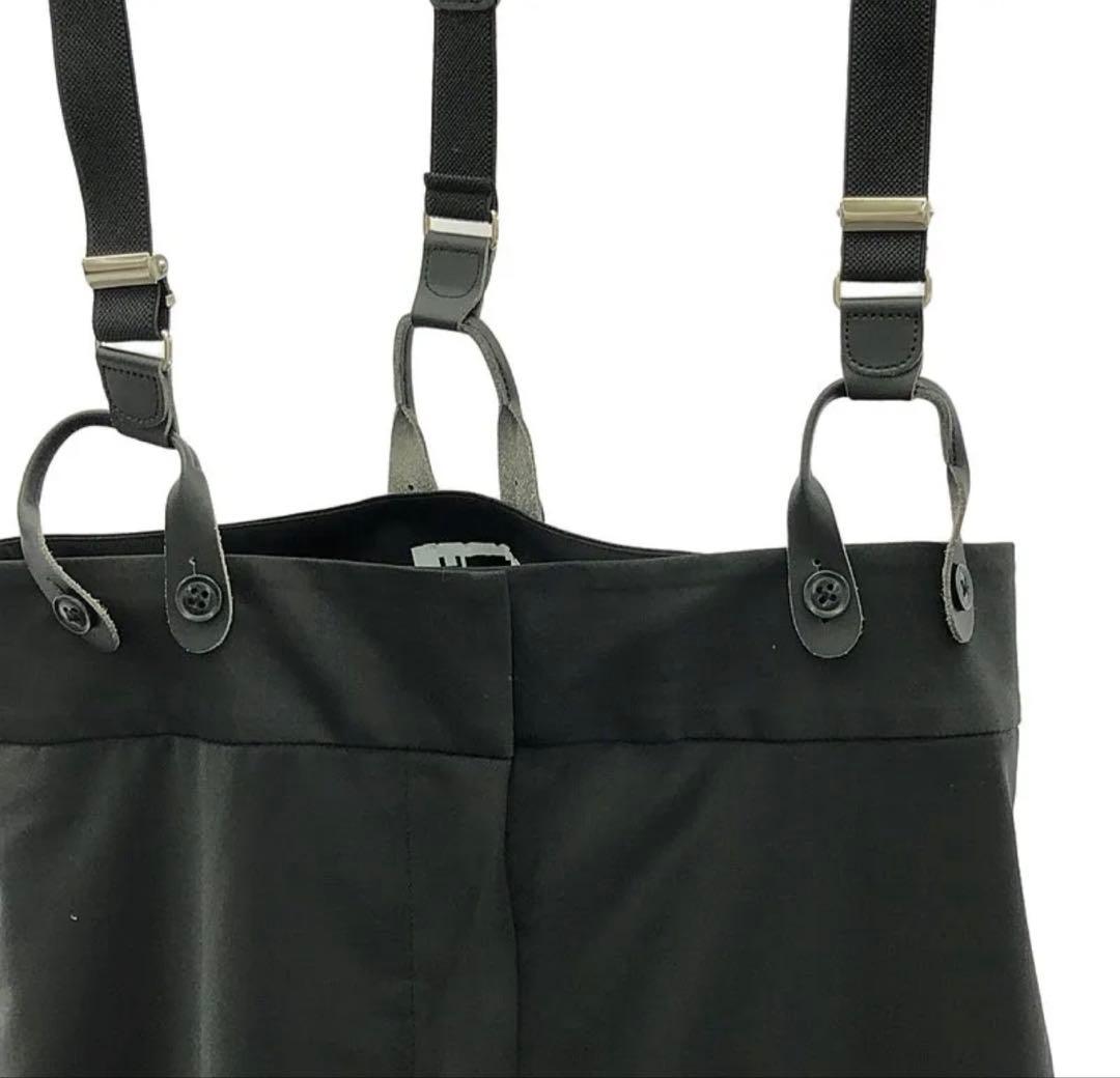 H BEAUTY&YOUTH トロピカル ハイウエスト サスペンダーパンツ M