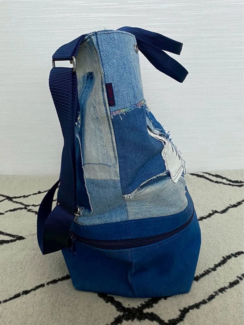 売約済！美品ハリウッドランチマーケット　HR REMAKE デニムマザーズバッグ