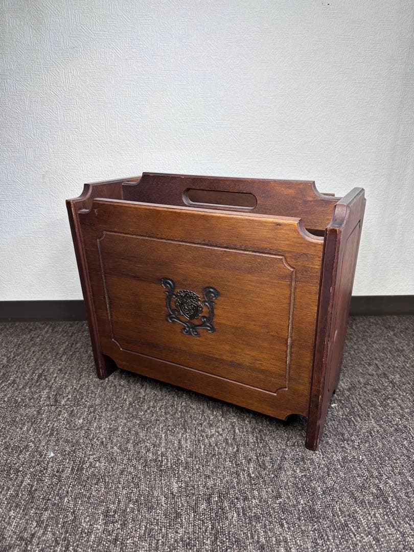 オールドカリモク マガジンラック karimoku アンティーク 希少品