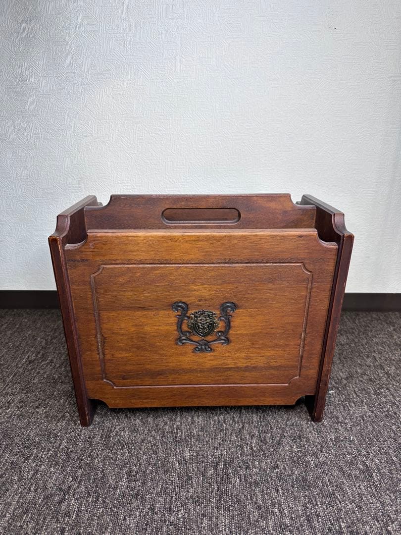 オールドカリモク マガジンラック karimoku アンティーク 希少品